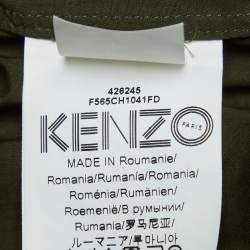 Kenzo Green Cotton Button Front Shirt XL