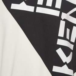 Kenzo Cream Logo Print Cotton Sweatshirt XXL