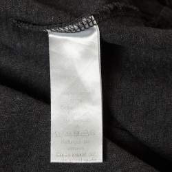 Kenzo Dark Grey Printed Cotton Crew Neck T-Shirt M
