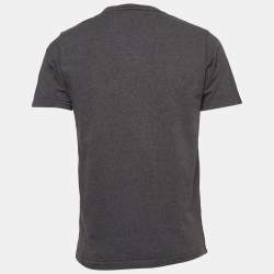 Kenzo Dark Grey Printed Cotton Crew Neck T-Shirt M