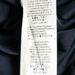 Pre Owned Kenzo Navy Blue Tiger Print Cotton Crew Neck T-Shirt L