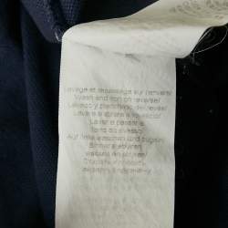 Pre Owned Kenzo Navy Blue Cotton Tiger Patchwork T-Shirt XL