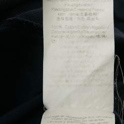 Pre Owned Kenzo Navy Blue Cotton Tiger Patchwork T-Shirt XL