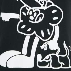 Pre Owned Kenzo Black Boke Boy Travels Print Cotton T-Shirt S