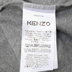 Kenzo x Kansai Yamamoto Grey Three Tiger Print Cotton T-Shirt M