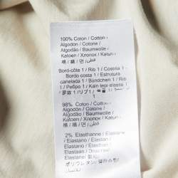 Pre Owned Kenzo Ecru Tiger Print Cotton Knit Crew Neck T-Shirt S