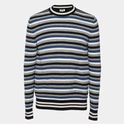 Pre Owned Kenzo Multicolor Striped Wool Blend Sweater XS