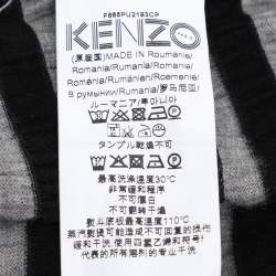 Pre Owned Kenzo Multicolor Striped Wool Blend Sweater XS