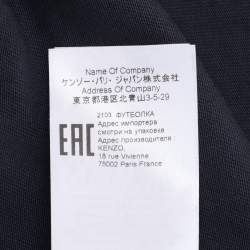 Kenzo Navy Blue Cotton T-Shirt XL