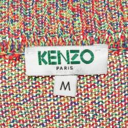 Kenzo Multicolor Knit Sleeveless Sweater M
