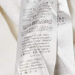 مملوكة مسبقًا Kenzo White Boke Flower Print Cotton Knit Sweatshirt L