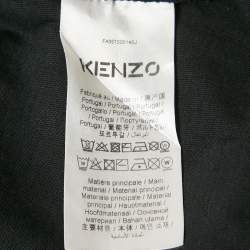 Kenzo Black Logo Print Cotton Crew Neck T-Shirt L 