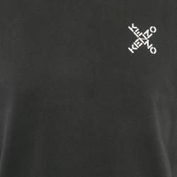 Kenzo Black Logo Print Cotton Crew Neck T-Shirt L 