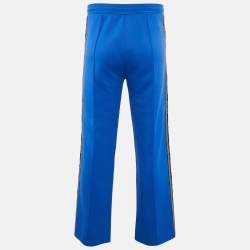 مملوكة مسبقًا Kenzo Blue Logo Print Jersey Track Pants M