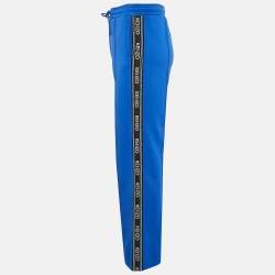 مملوكة مسبقًا Kenzo Blue Logo Print Jersey Track Pants M