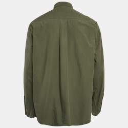 Kenzo Green Cotton Long Sleeve Shirt L