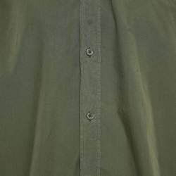 Pre Owned Kenzo Green Cotton Long Sleeve Shirt L