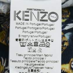 Kenzo Blue Tiger Print Jersey Crewneck T-Shirt M