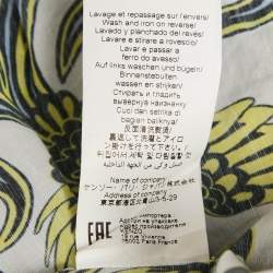 Kenzo White Phoenix Print Cotton Short Sleeve Shirt M