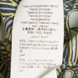 Kenzo White Phoenix Print Cotton Short Sleeve Shirt M