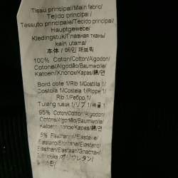 مملوكة مسبقًا بنطلون رياضي كنزو قطن محبوك بشعار مطرز أسود مقاس متوسط - ميديم