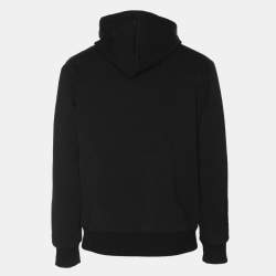 Kenzo Black Tiger Embroidered Cotton Knit Hoodie M