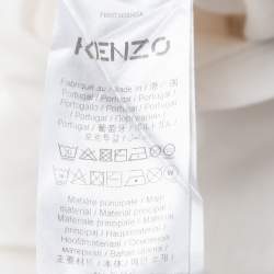 Kenzo White Cotton Logo Printed T-Shirt S