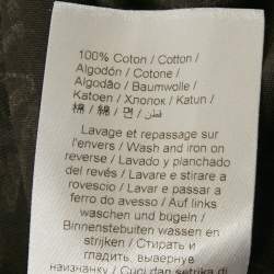 Pre Owned Kenzo Grey Logo All Over Print Jersey T-Shirt S