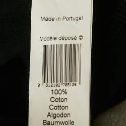 Pre Owned Kenzo Black Tiger Logo Print Jersey Crewneck T-Shirt XS