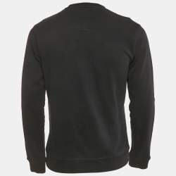 Pre Owned Kenzo Black Tiger Embroidered Cotton Sweatshirt S