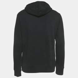 Pre Owned Kenzo Black Tiger Embroidered Cotton Hooded Sweatshirt M