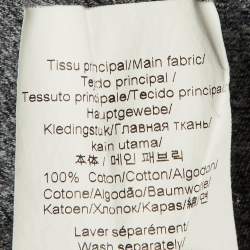 Pre Owned Kenzo Grey Tiger Print Melange Cotton Crew Neck T-Shirt S