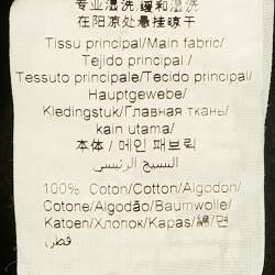 Pre Owned Kenzo Black Tiger Embroidery and Printed Cotton Hoodie M