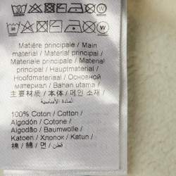 Pre Owned Kenzo Off White Printed Cotton Crew Neck Sweatshirt M