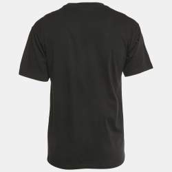 Pre Owned Kenzo Black Velvet Tiger Jersey Crewneck T-Shirt S