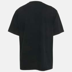 مملوكة مسبقًا Kenzo Black Tiger Printed Cotton Knit T-Shirt 3XL