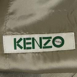 Pre Owned Kenzo Grey Wool Formal Vest XL