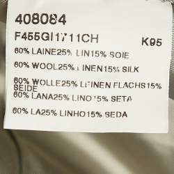 Pre Owned Kenzo Grey Wool Formal Vest XL