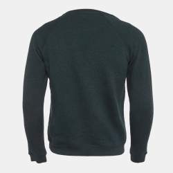 Pre Owned Kenzo Green Jersey 'Bamboo Tiger' Sweatshirt S