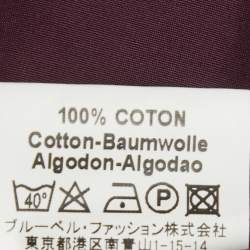 Pre Owned Kenzo Purple Cotton Slim Plus Shirt 3XL