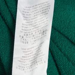 Pre Owned Kenzo Green Logo Print French Terry Sweatshirt XXL