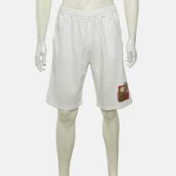 Pre Owned شورت كينزو برمودا قطن أبيض متوسط