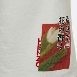 Pre Owned شورت كينزو برمودا قطن أبيض متوسط