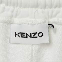 Pre Owned شورت كينزو برمودا قطن أبيض متوسط