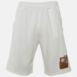 Pre Owned شورت كينزو برمود ا قطن أبيض متوسط