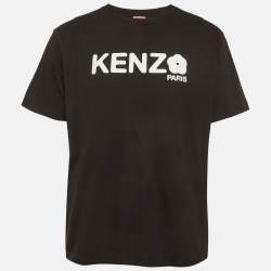 Pre Owned Kenzo Green Gots Boke Flower Print Jersey Oversized T-Shirt S