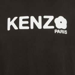 Pre Owned Kenzo Green Gots Boke Flower Print Jersey Oversized T-Shirt S