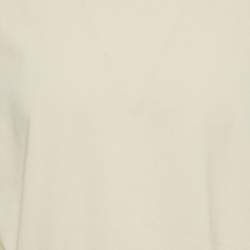 Pre Owned Kenzo Cream Logo Graphic Jersey Long Sleeve T-Shirt XL