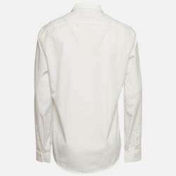 Pre Owned Kenzo White Cotton Button Front Long Sleeve Shirt XL 