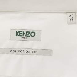 Pre Owned Kenzo White Cotton Button Front Long Sleeve Shirt XL 